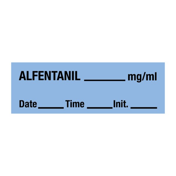 Alfentanil_mg/ml DTI 1/2 x 500 Blue w/Black